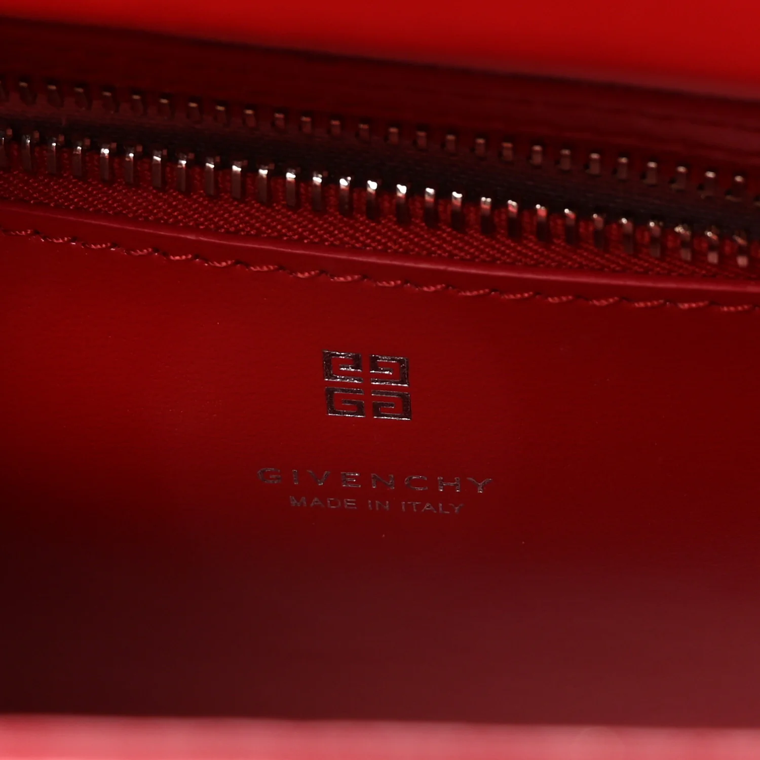 Box Calfskin Mini Lock Antigona Shoulder Bag Red - Image 6