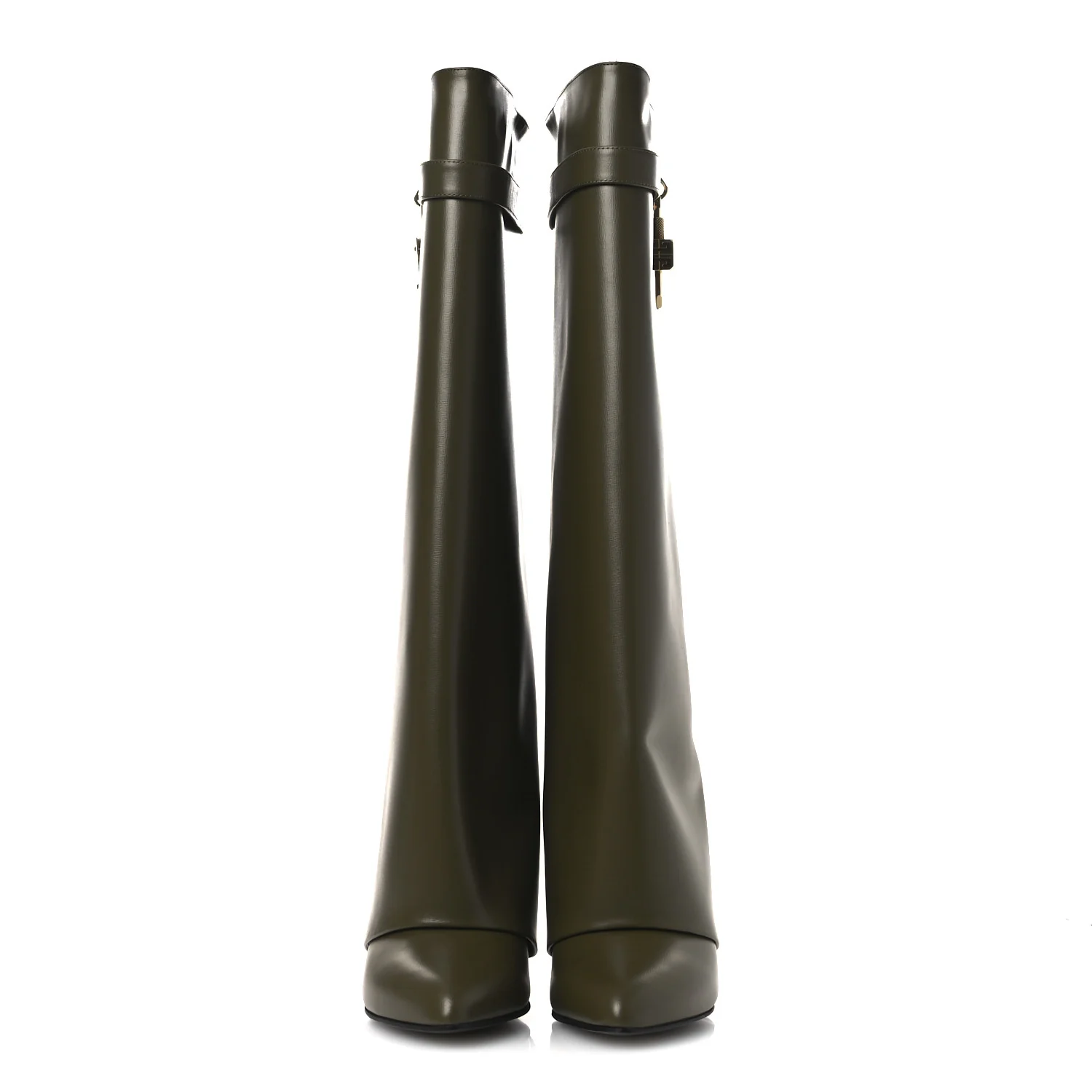 Box Calfskin Shark Lock Pant Boots 41 Dark Khaki - Image 3