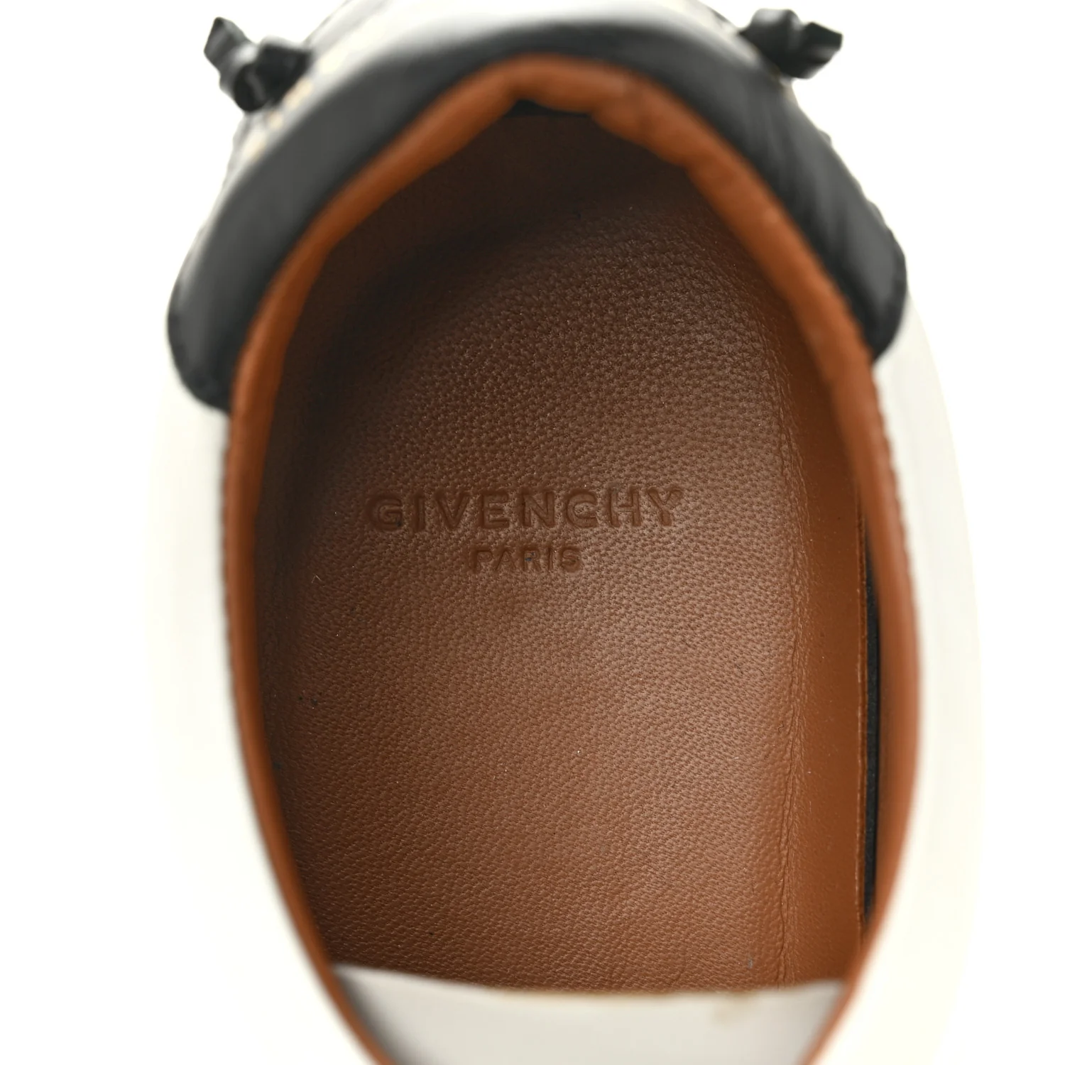 Calfskin Band Logo Womens City Sport Sneakers 38.5 White Black - Image 13