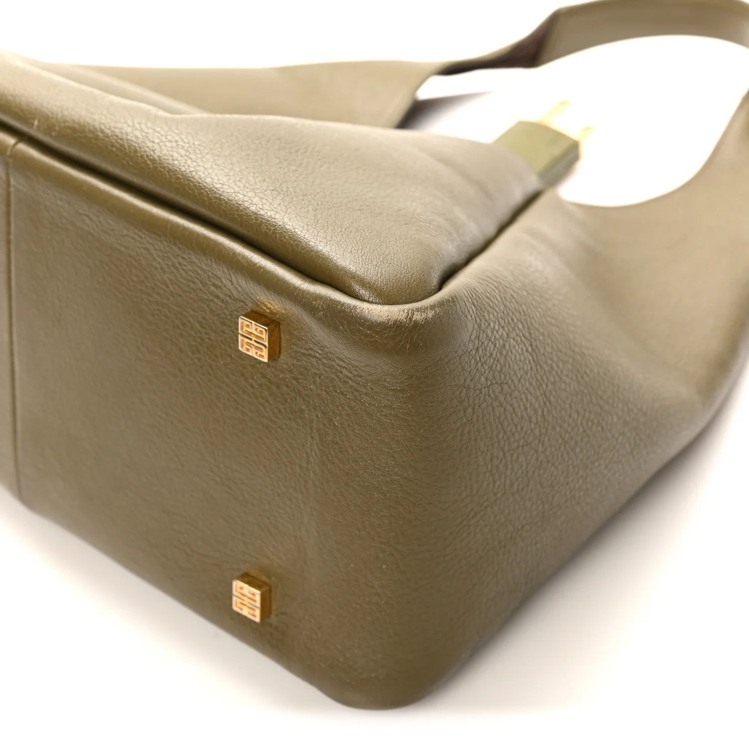 Calfskin Crocodile Embossed Medium G-Lock Hobo Dark Khaki - Image 11