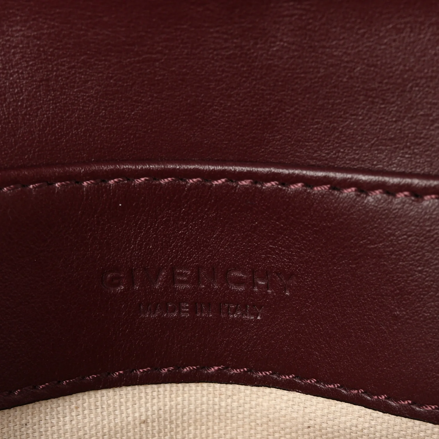 Calfskin Duetto Crossbody Bag Burgundy Pink - Image 10