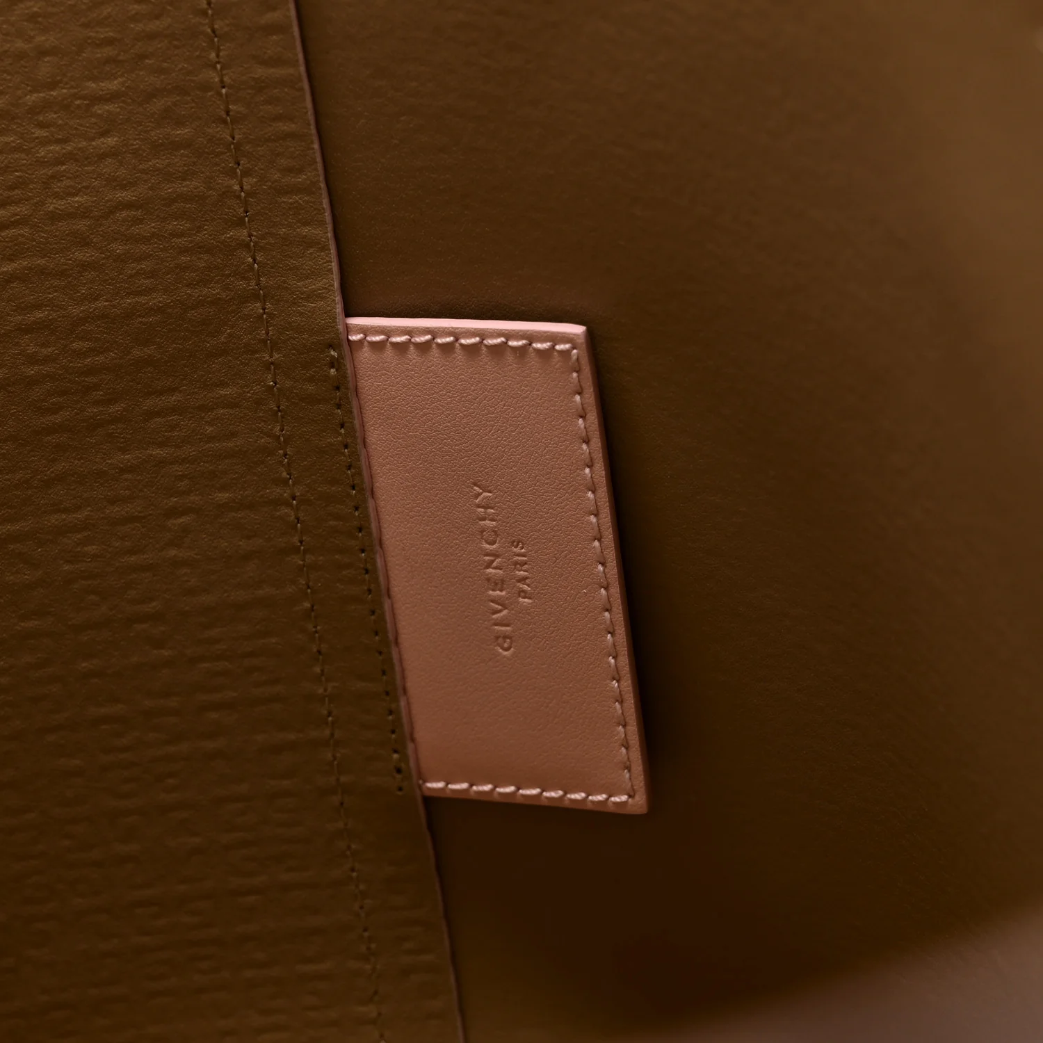 Calfskin Logo Embossed Wing Shopper Tote Blush Pink - Image 7