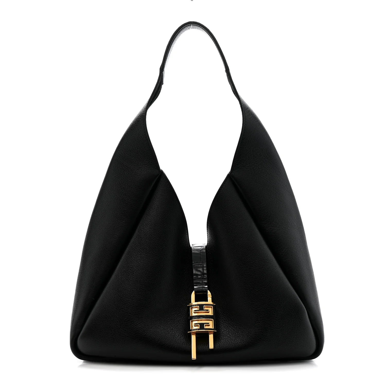 Calfskin Medium G-Lock Hobo Black