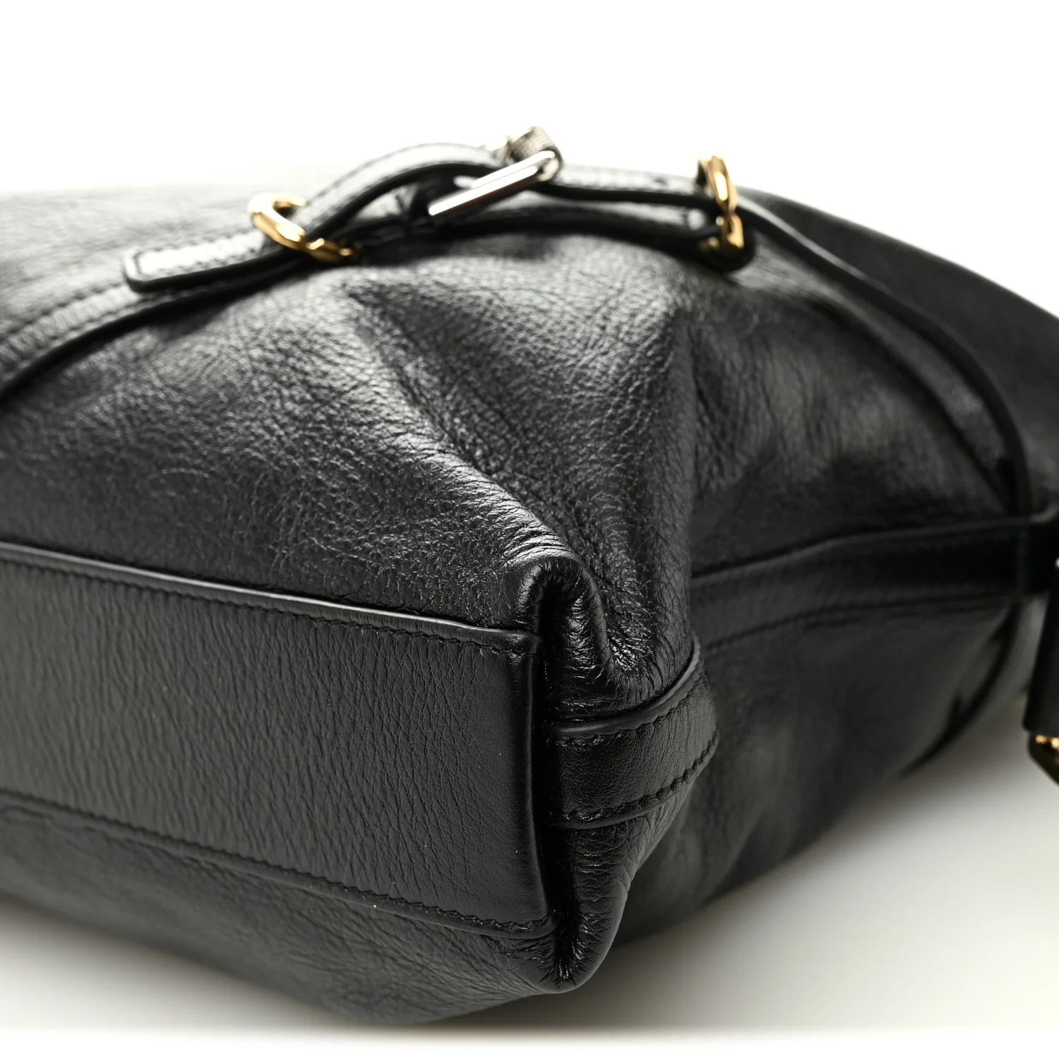 Calfskin Medium Voyou Bag Black - Image 10