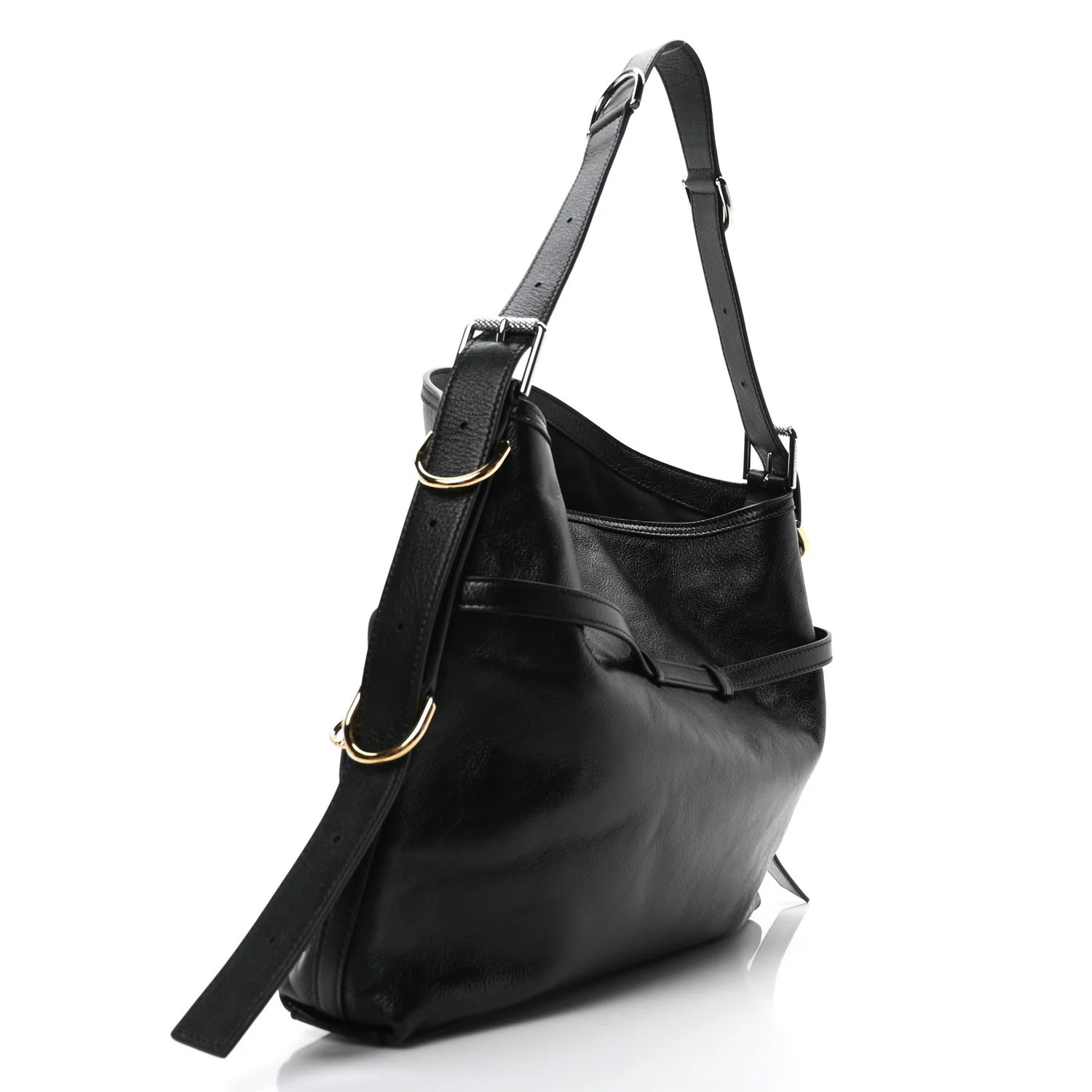 Calfskin Medium Voyou Bag Black - Image 3