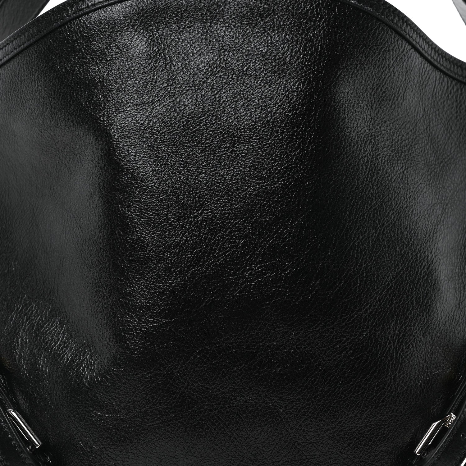 Calfskin Medium Voyou Bag Black - Image 8