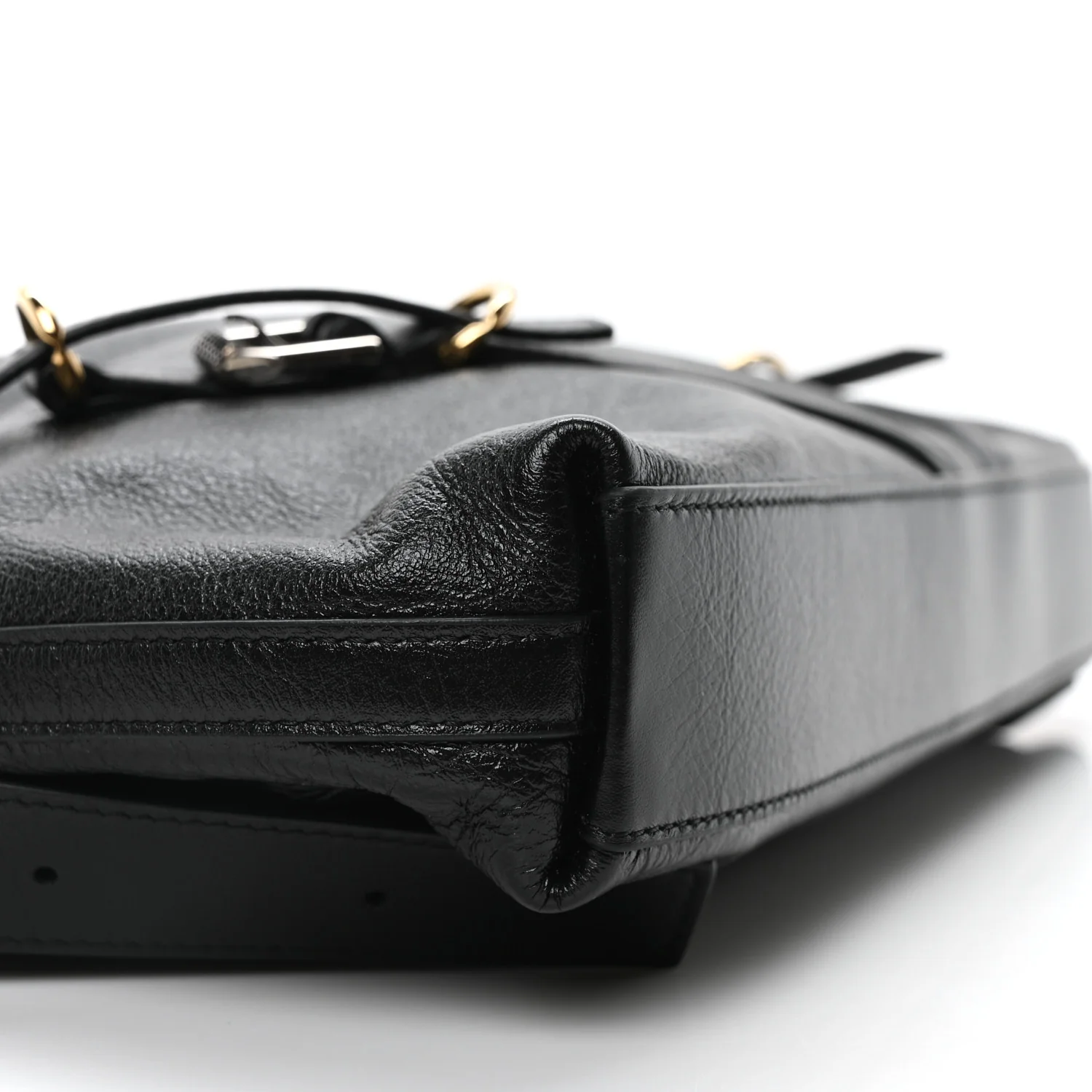 Calfskin Medium Voyou Bag Black - Image 9