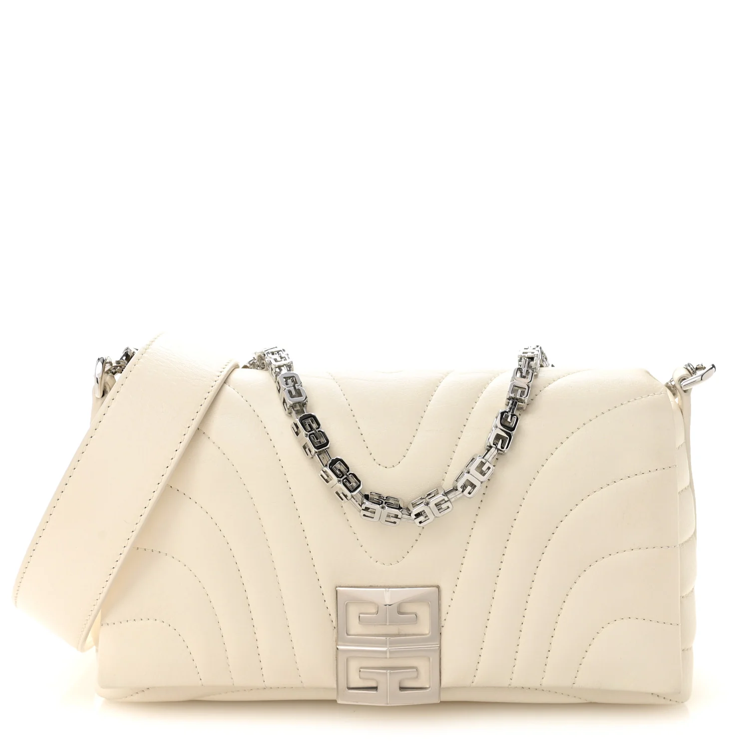 Calfskin Quilted Small 4G Shoulder Bag Ivory