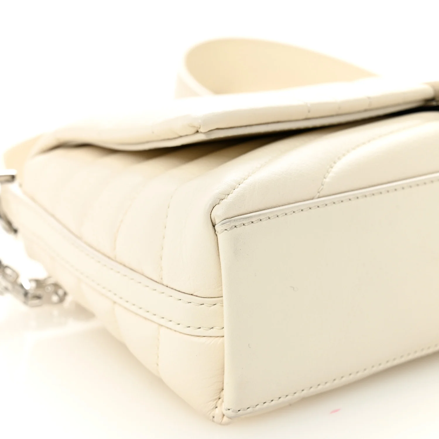 Calfskin Quilted Small 4G Shoulder Bag Ivory - Image 9