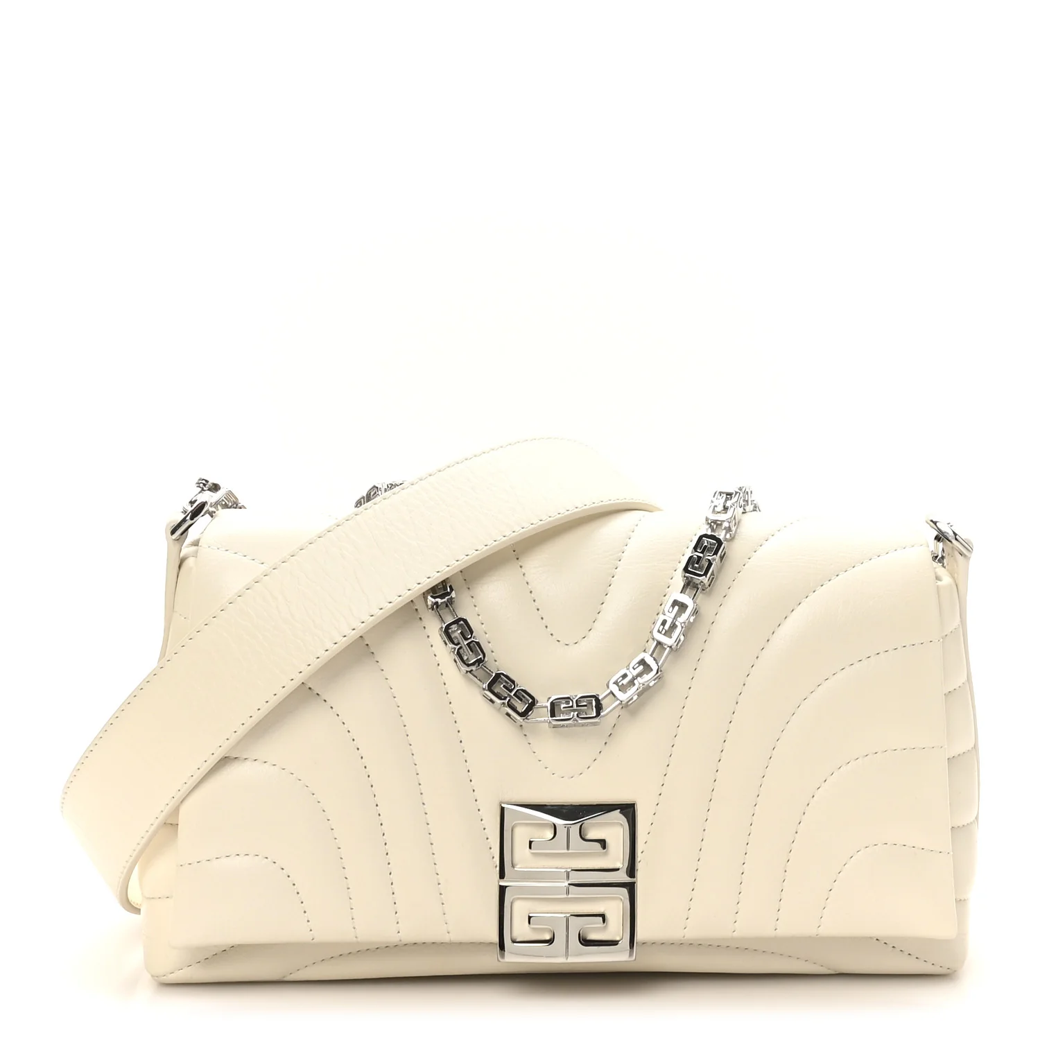 Calfskin Quilted Small 4G Shoulder Bag Ivory