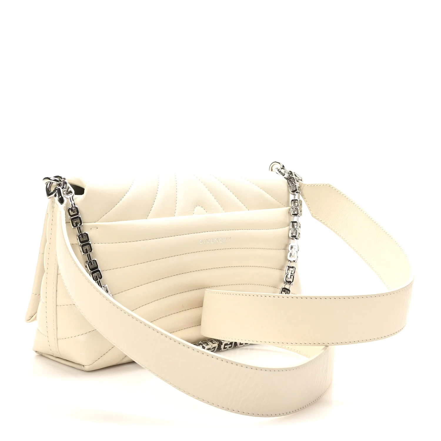 Calfskin Quilted Small 4G Shoulder Bag Ivory - Image 3