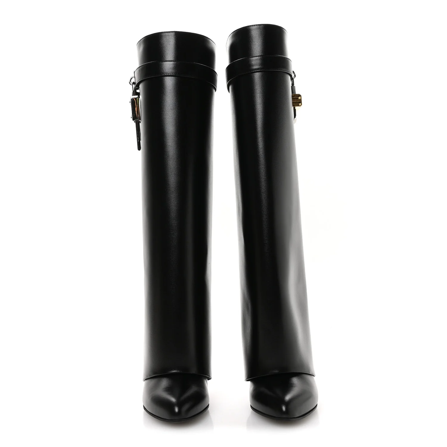 Calfskin Shark Lock Pant Boots 38 Black - Image 2