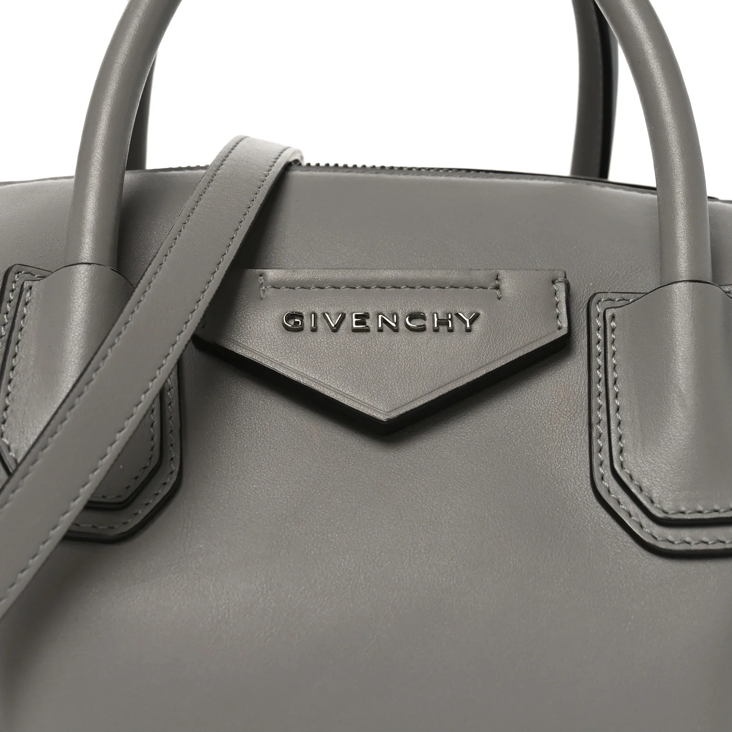 Calfskin Small Soft Antigona Pearl Grey - Image 7