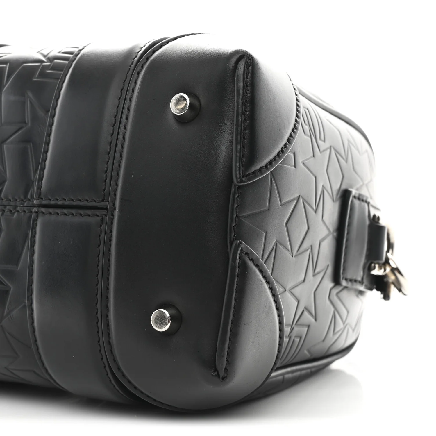 Calfskin Star Embossed Micro Lucrezia Black - Image 10