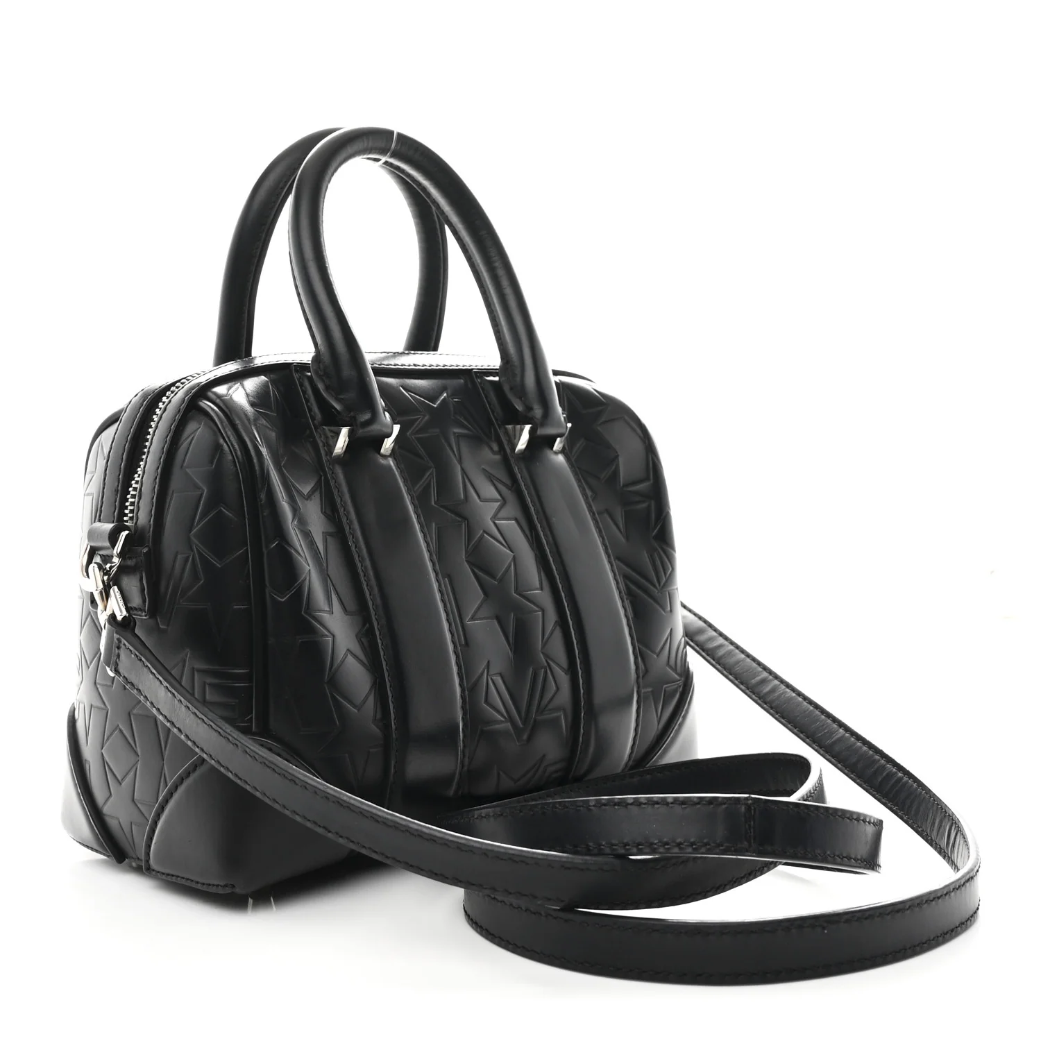 Calfskin Star Embossed Micro Lucrezia Black - Image 3