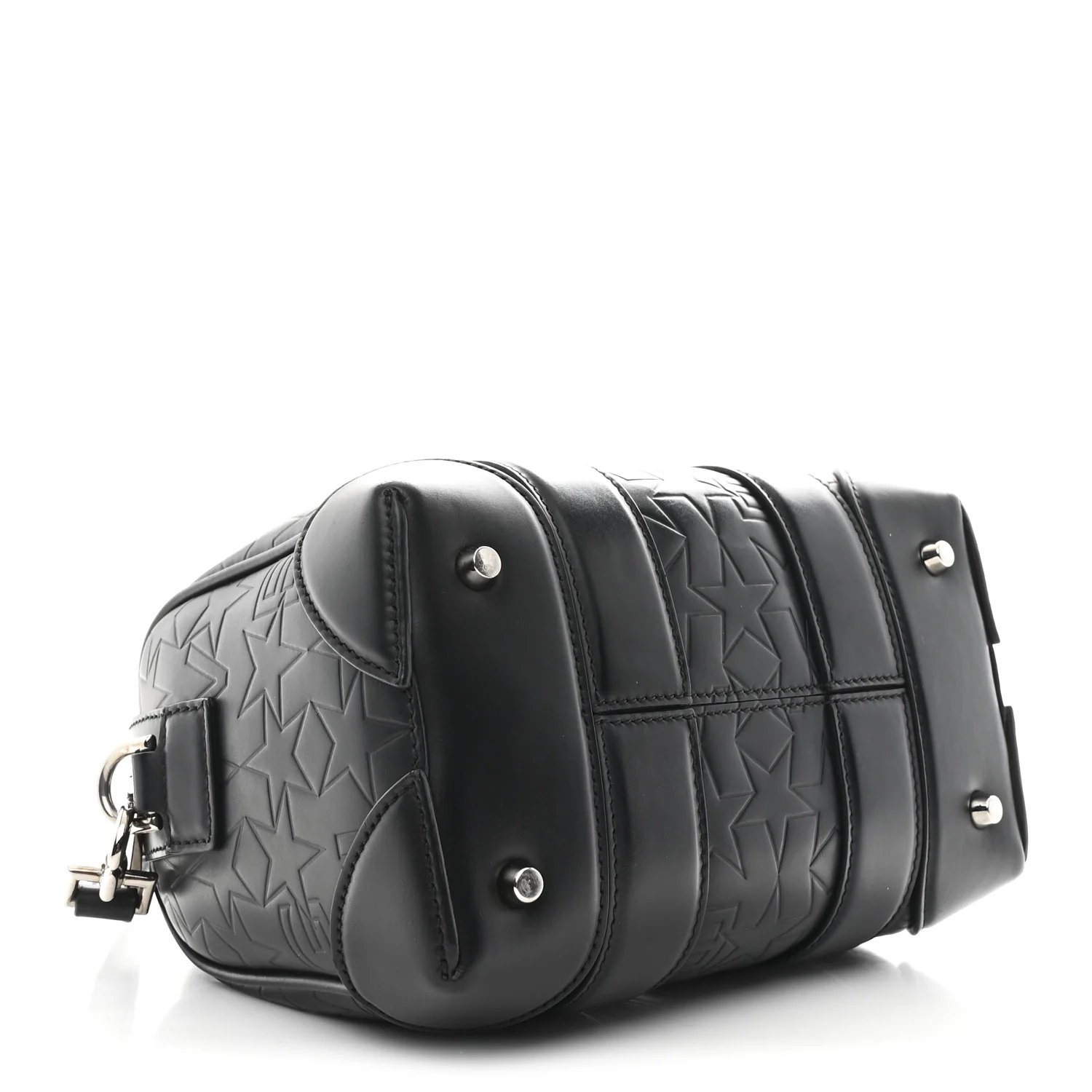 Calfskin Star Embossed Micro Lucrezia Black - Image 4