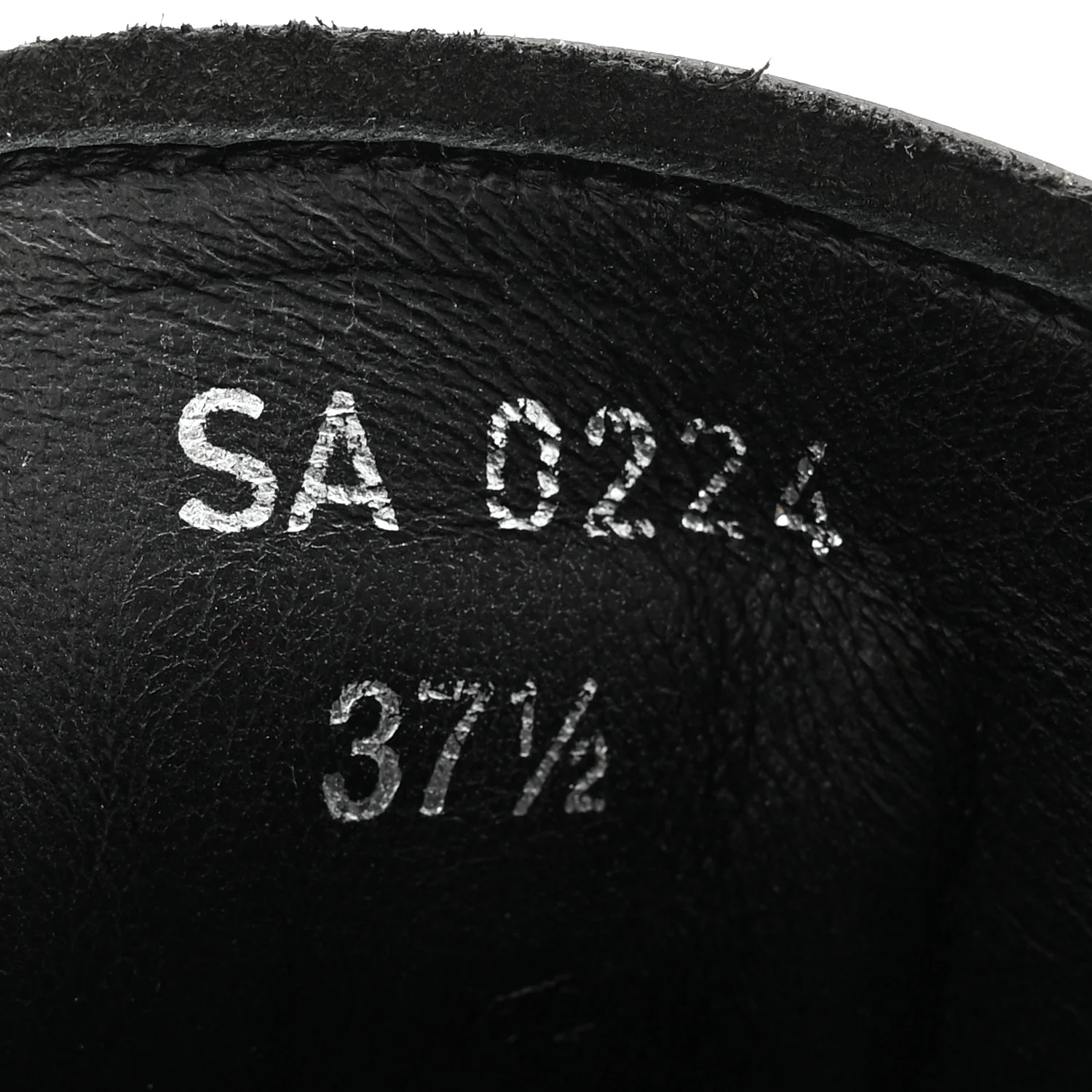 Calfskin Terra Moccassins 37.5 Black - Image 9