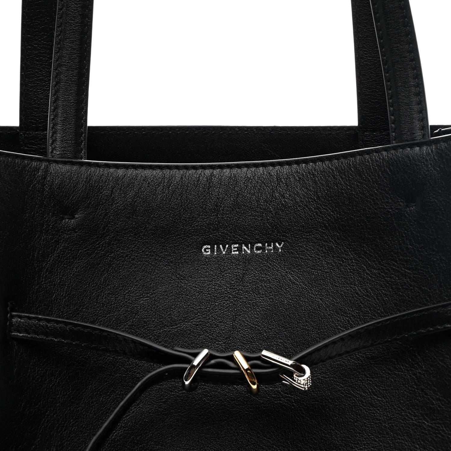 Calfskin Voyou Medium North South Tote Black - Image 7
