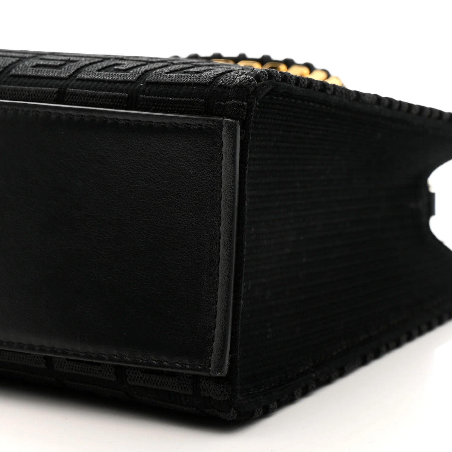 Canvas Jacquard 4G Small Chain Tote Black - Image 10