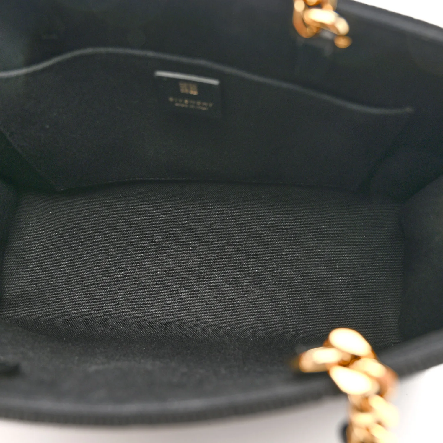 Canvas Jacquard 4G Small Chain Tote Black - Image 5