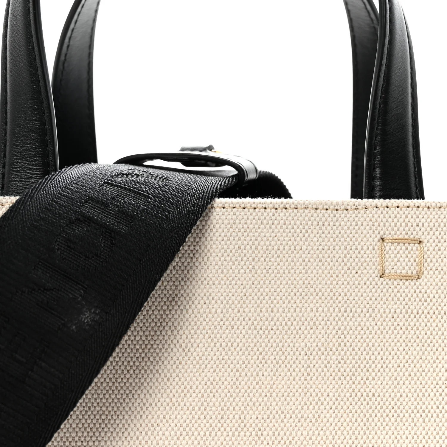 Canvas Medium G-Tote Beige Black - Image 8