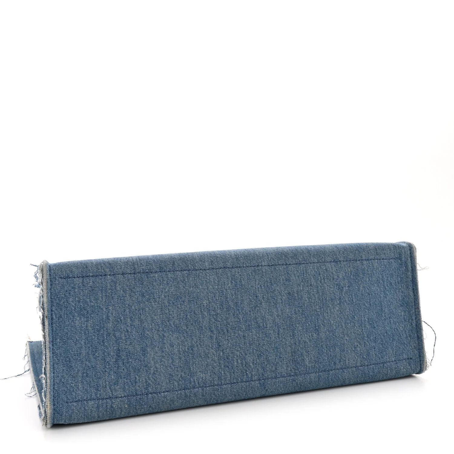 Denim Logo Shopping Tote Light Blue - Image 4