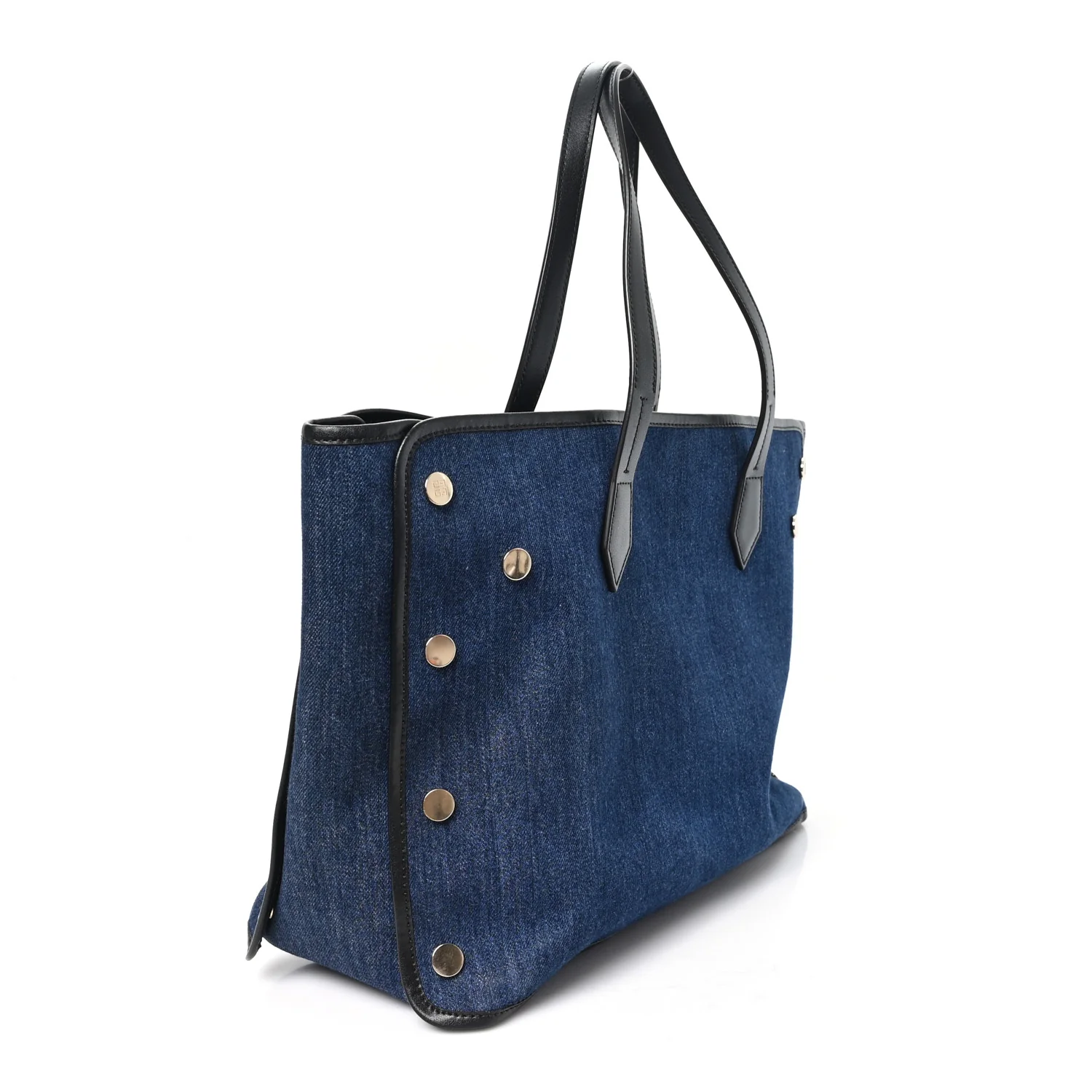Denim Medium Logo Bond Shopper Tote Blue - Image 3