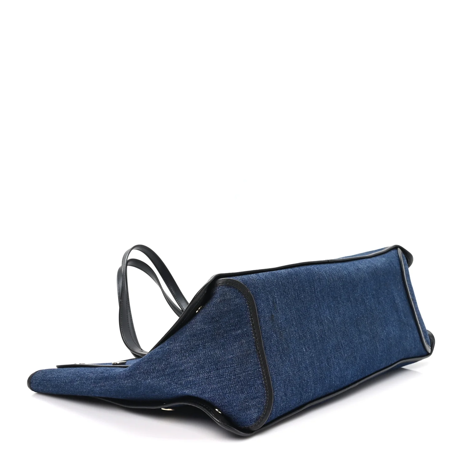 Denim Medium Logo Bond Shopper Tote Blue - Image 4