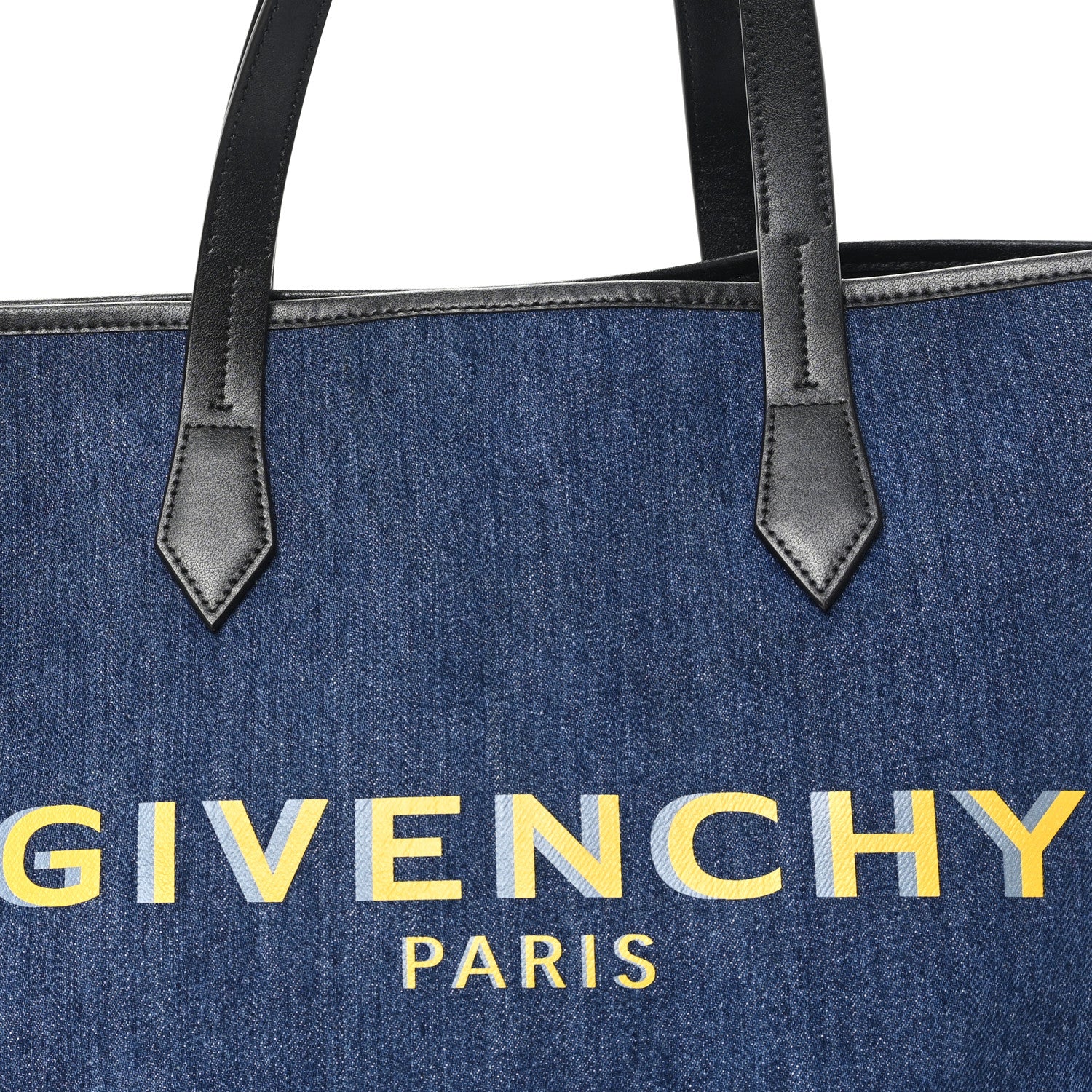 Denim Medium Logo Bond Shopper Tote Blue - Image 8