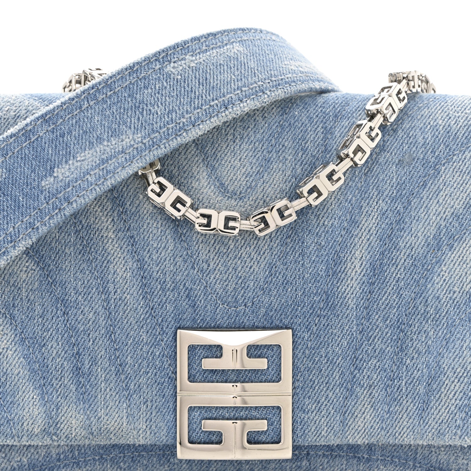 Denim Ombre Small 4G Shoulder Bag Blue - Image 8