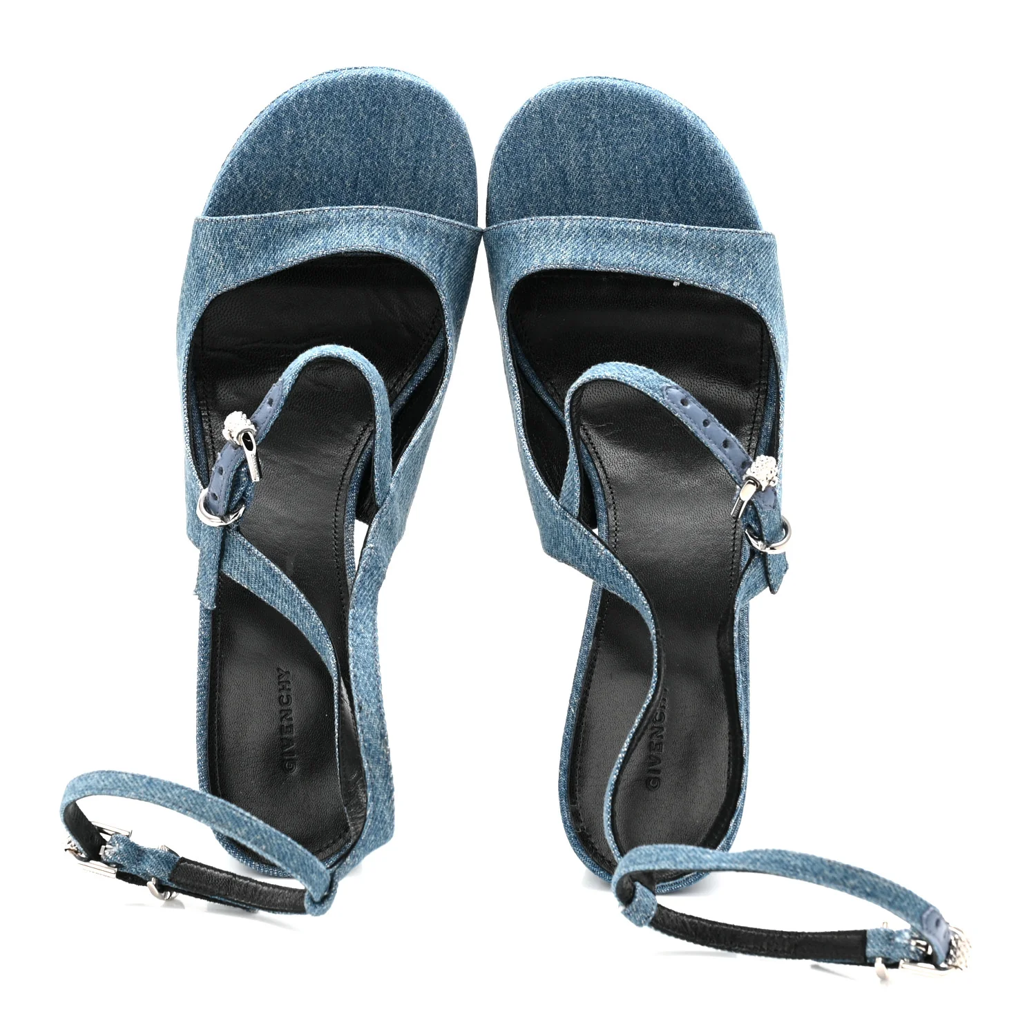 Denim Voyou Sandals 39 Medium Blue - Image 2