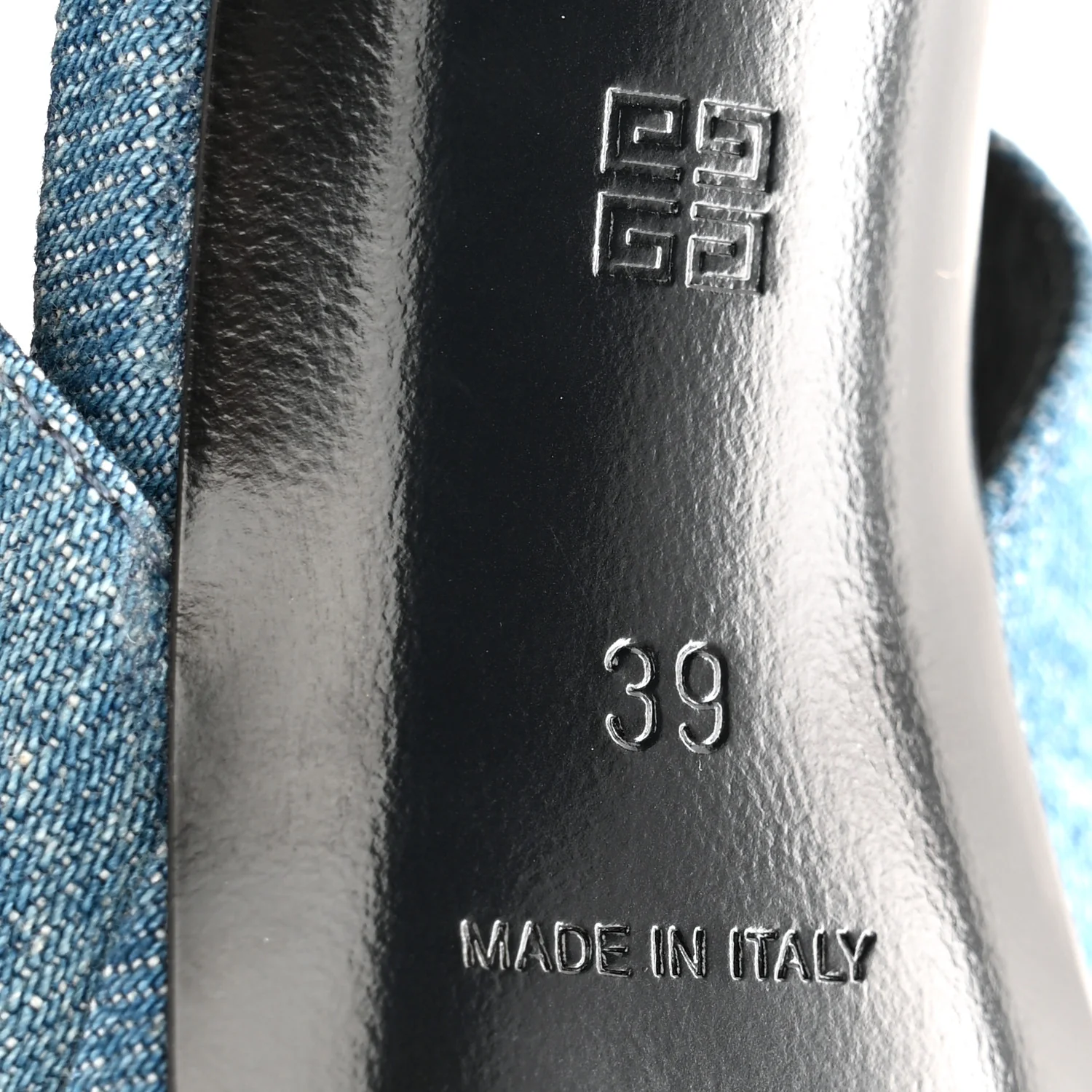 Denim Voyou Sandals 39 Medium Blue - Image 7