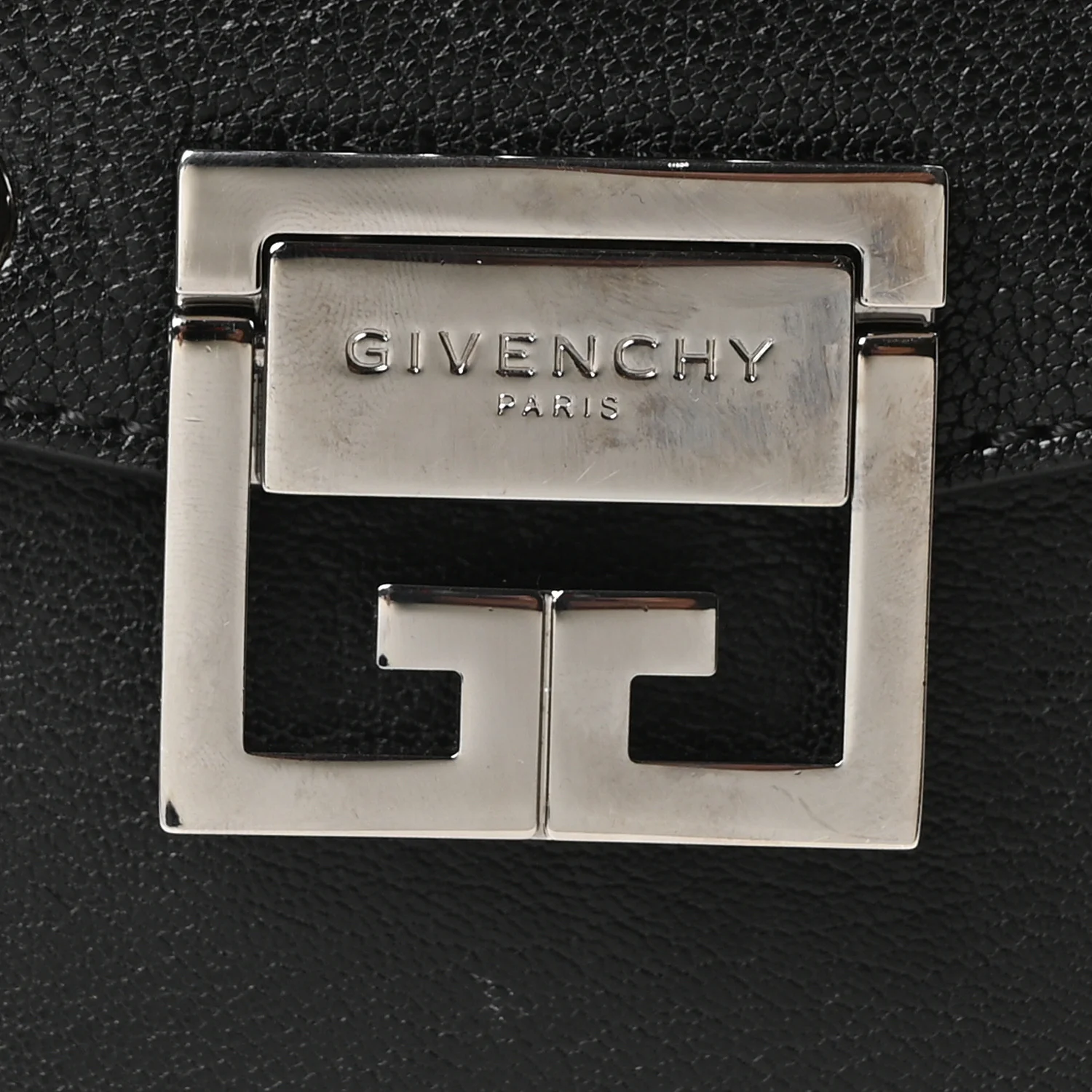 Goatskin Grommet Medium GV3 Shoulder Bag Black - Image 7