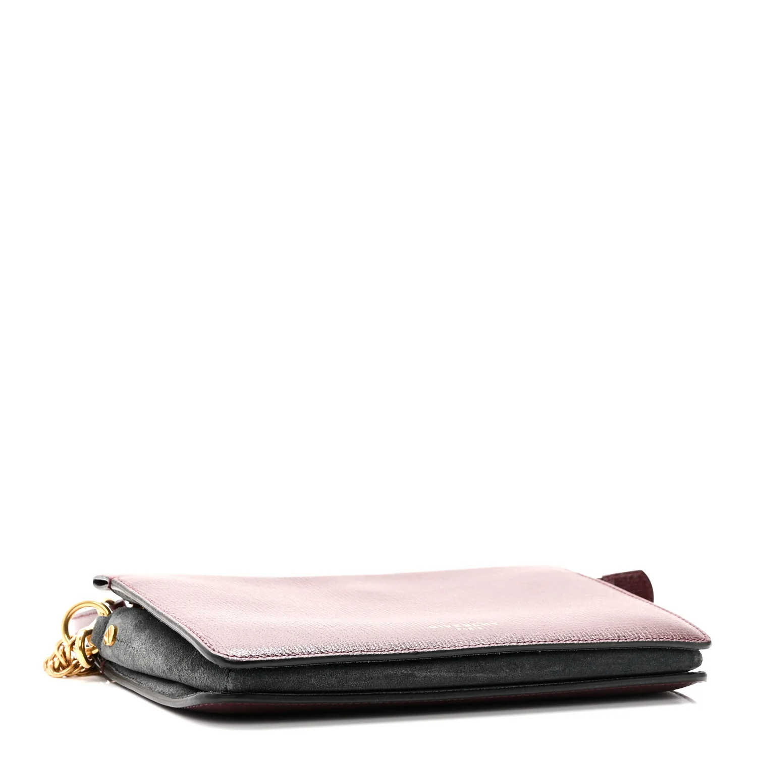 Grained Calfskin Suede Cross 3 Crossbody Bag Aubergine Graphite - Image 4