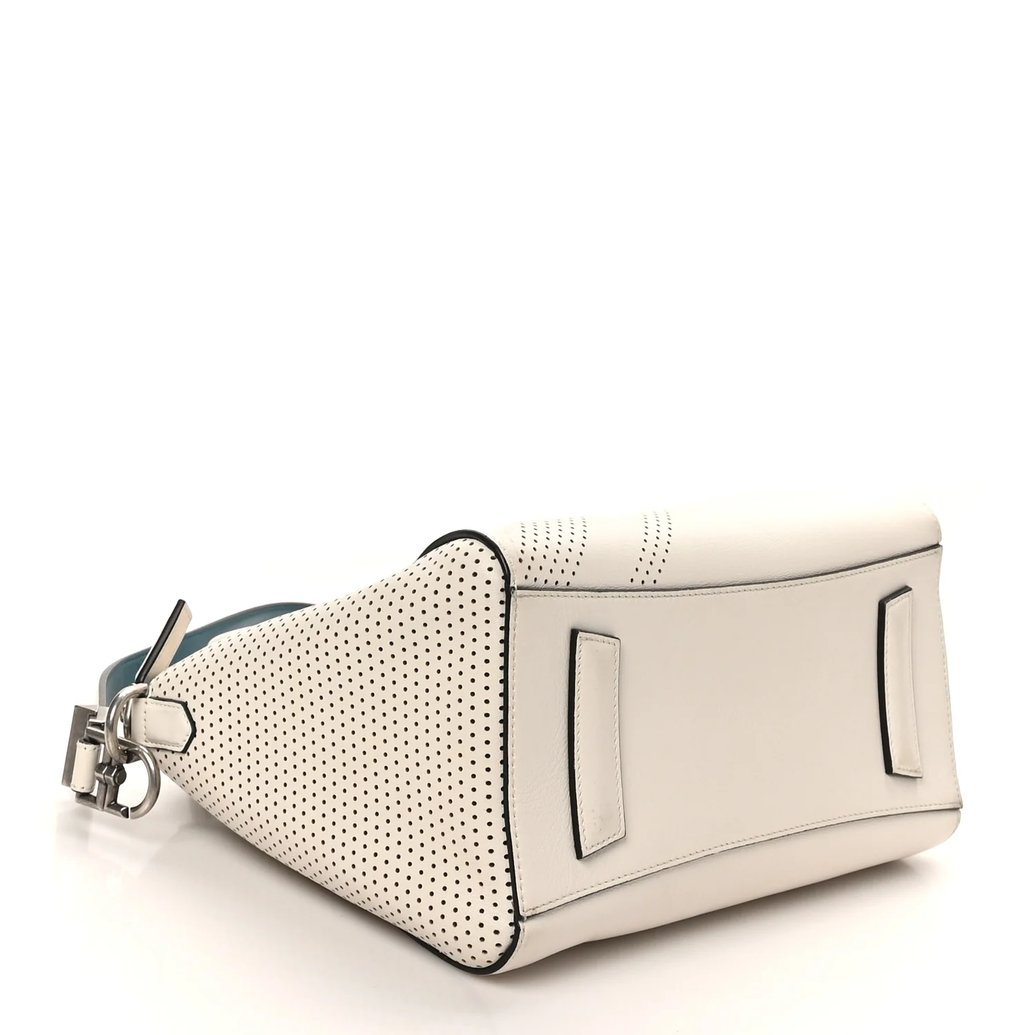 Lambskin Perforated Small Antigona White - Image 4
