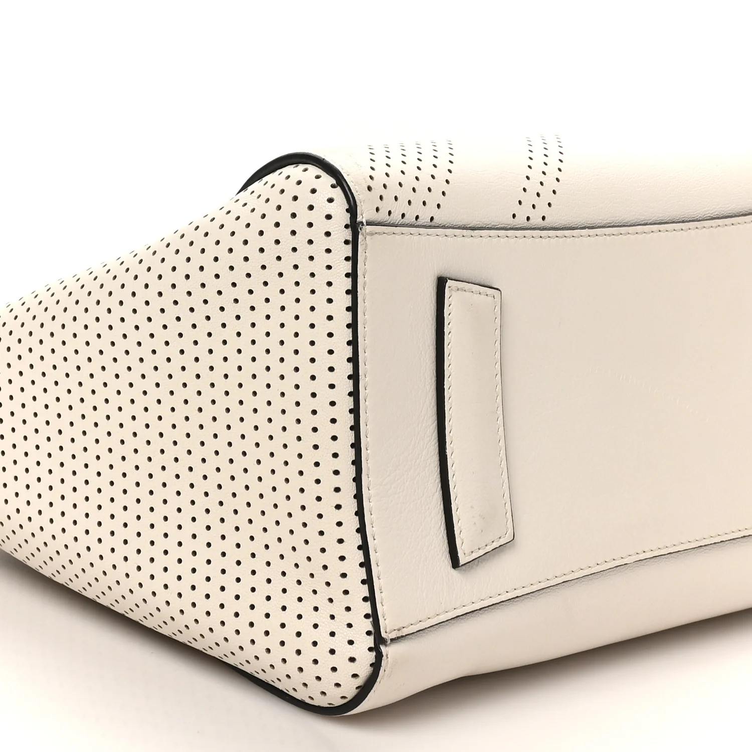 Lambskin Perforated Small Antigona White - Image 8