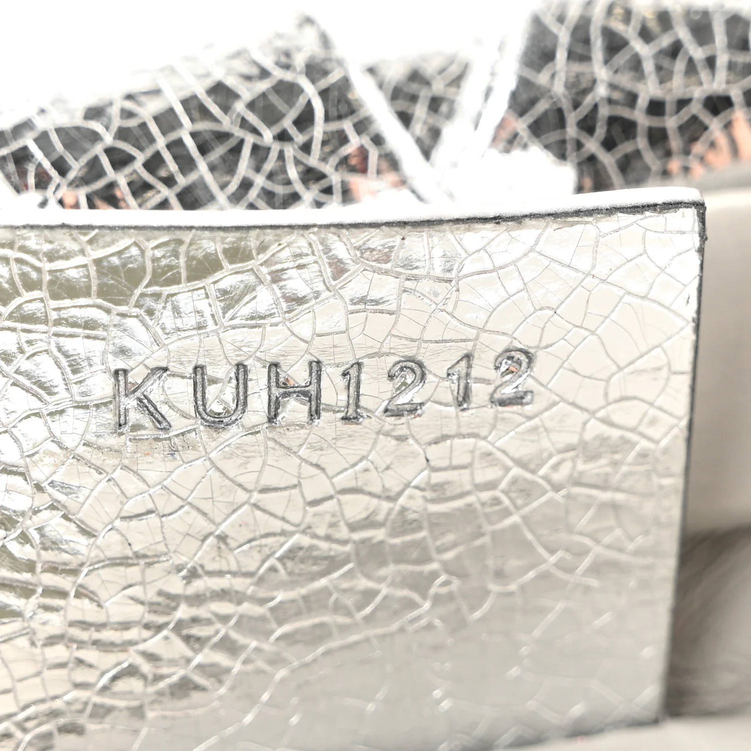 Metallic Calfskin Kenny Mini Shoulder Bag Silver - Image 7