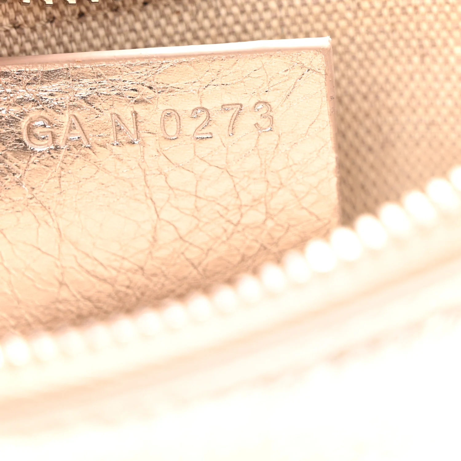 Metallic Calfskin Mini Voyou Bag Dusty Gold - Image 7