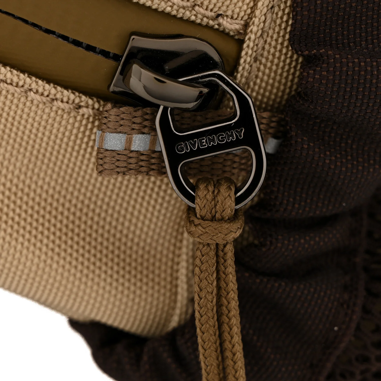 Nylon Nubuck G-Trail Small Sling Bag Taupe Anthracite Sand - Image 11