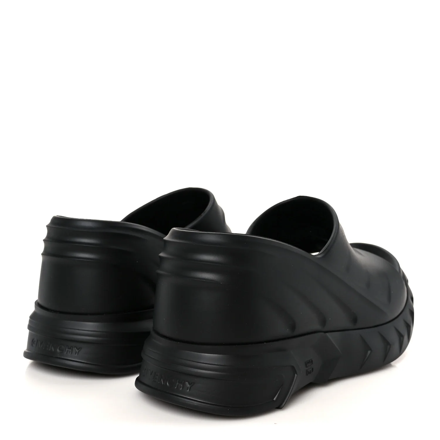Rubber Marshmallow Wedge Sandals 37 Black - Image 5