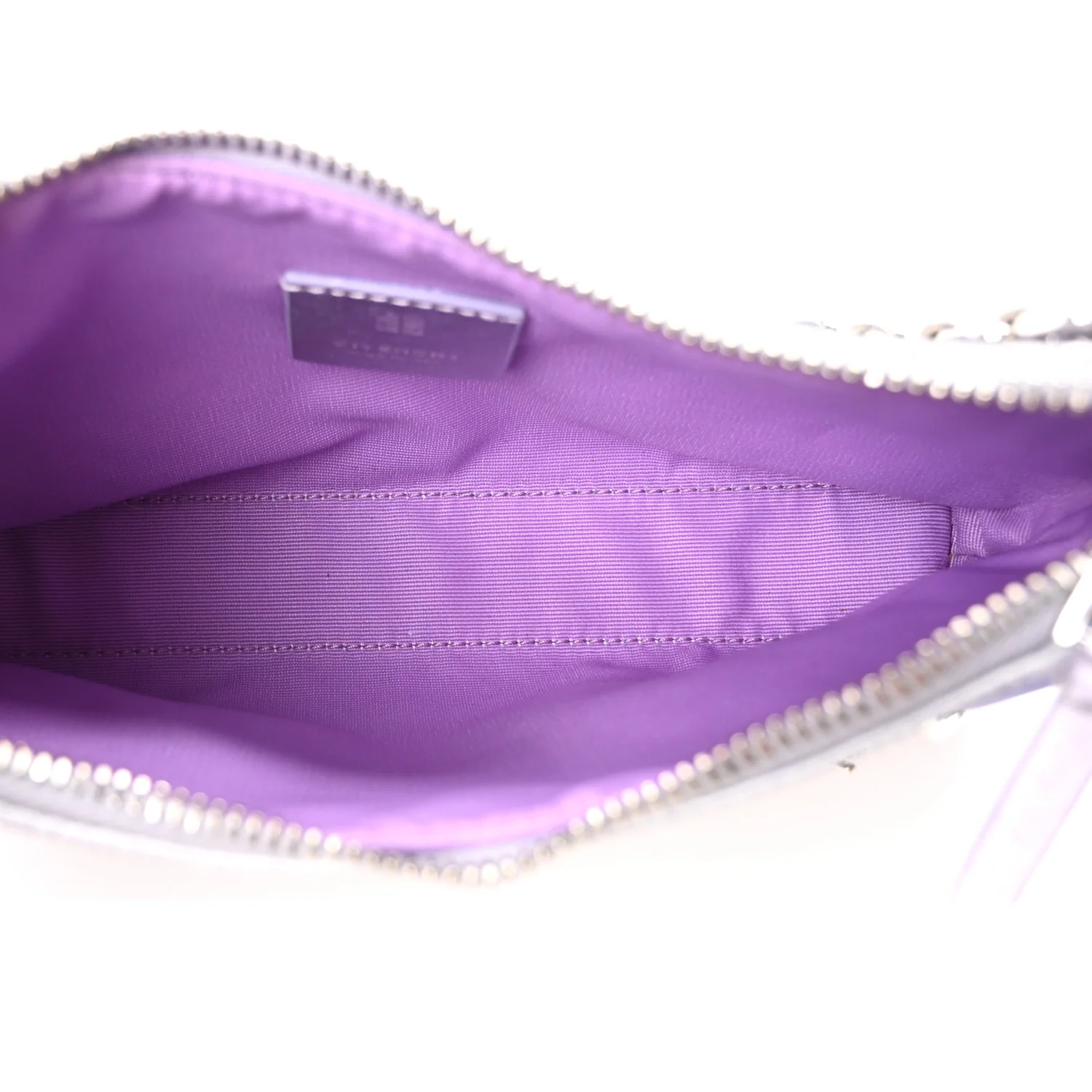 Satin Strass Mini Voyou Boyfriend Party Bag Lavender - Image 9
