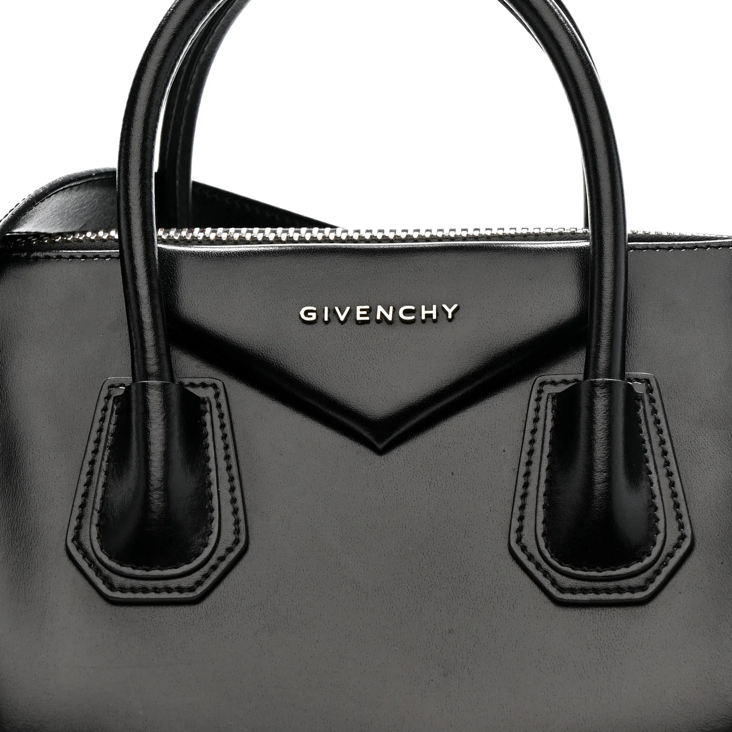 Shiny Lord Calfskin Medium Antigona Black - Image 8