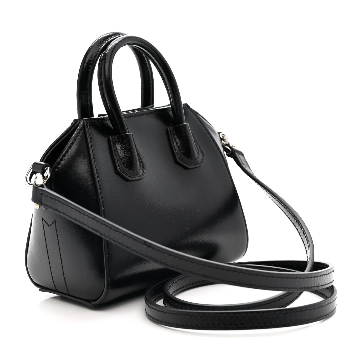 Shiny Lord Calfskin Micro Antigona Black - Image 3