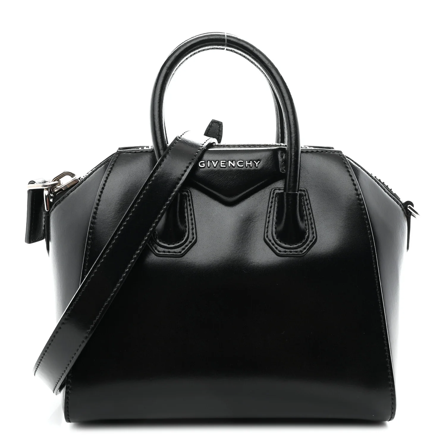 Shiny Lord Calfskin Mini Antigona Black - Image 2