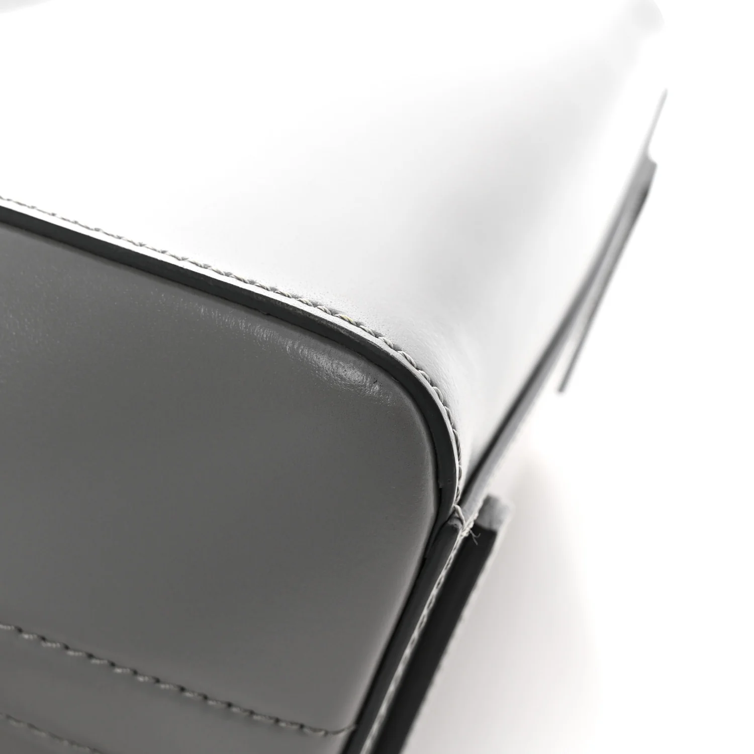 Shiny Lord Calfskin Mini Antigona Pearl Grey - Image 12
