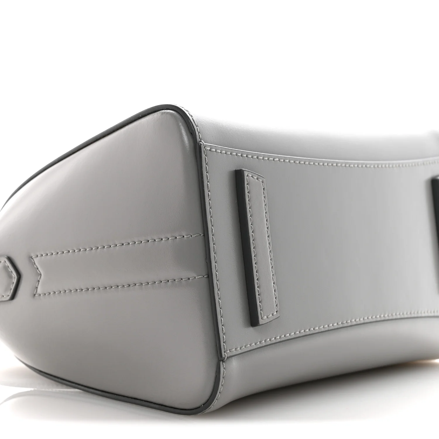 Shiny Lord Calfskin Mini Antigona Pearl Grey - Image 8