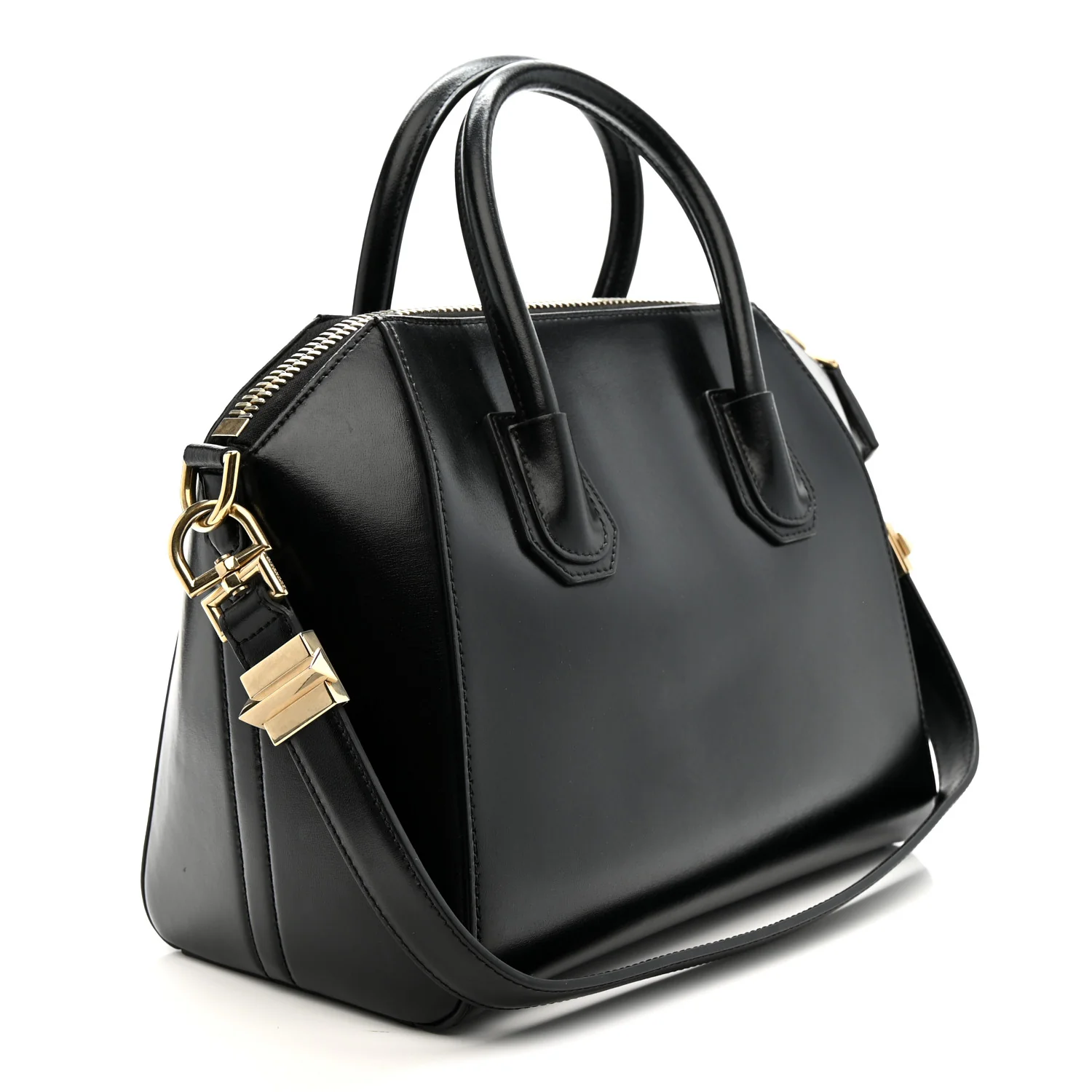 Shiny Lord Calfskin Small Antigona Black - Image 3