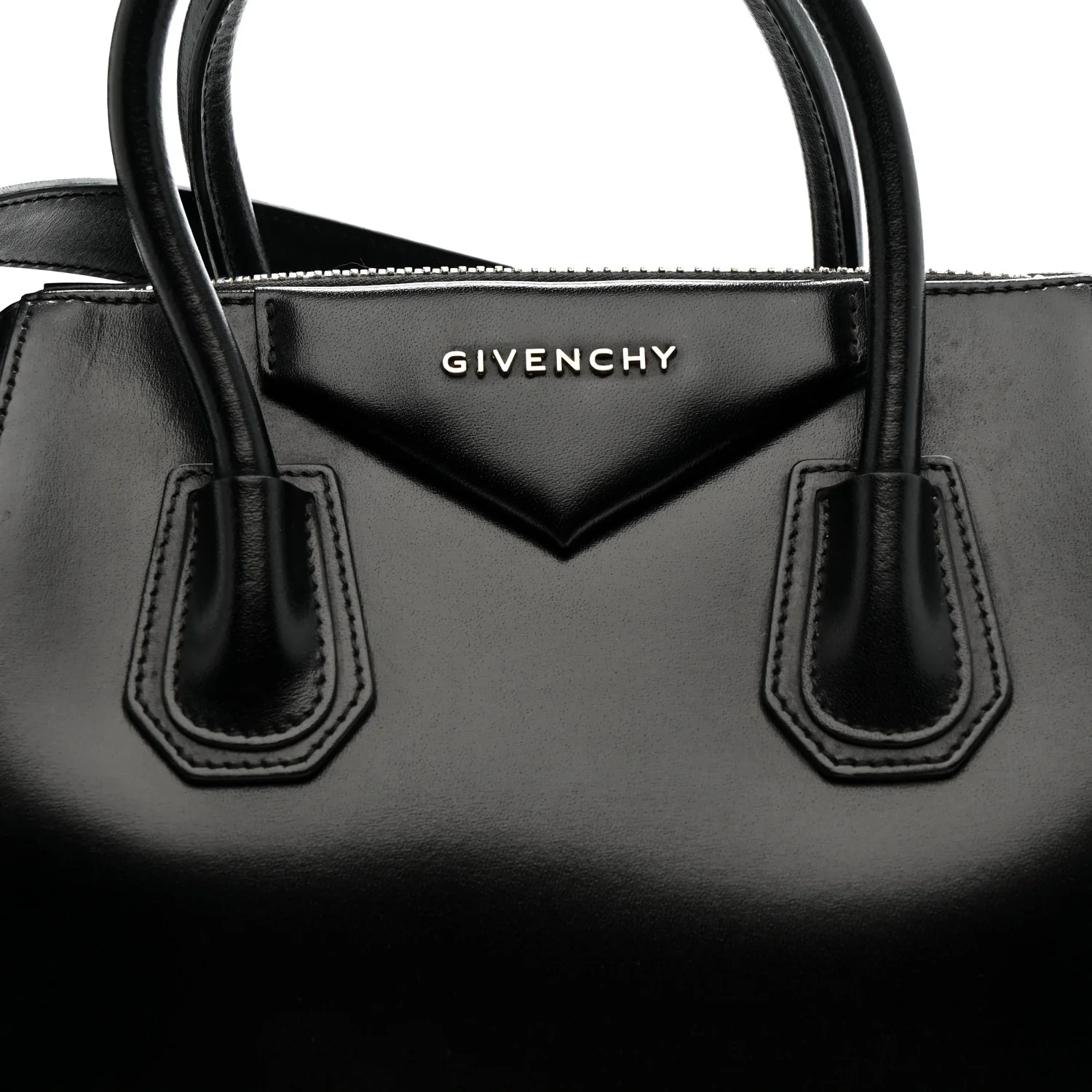 Shiny Lord Calfskin Small Antigona Black - Image 8