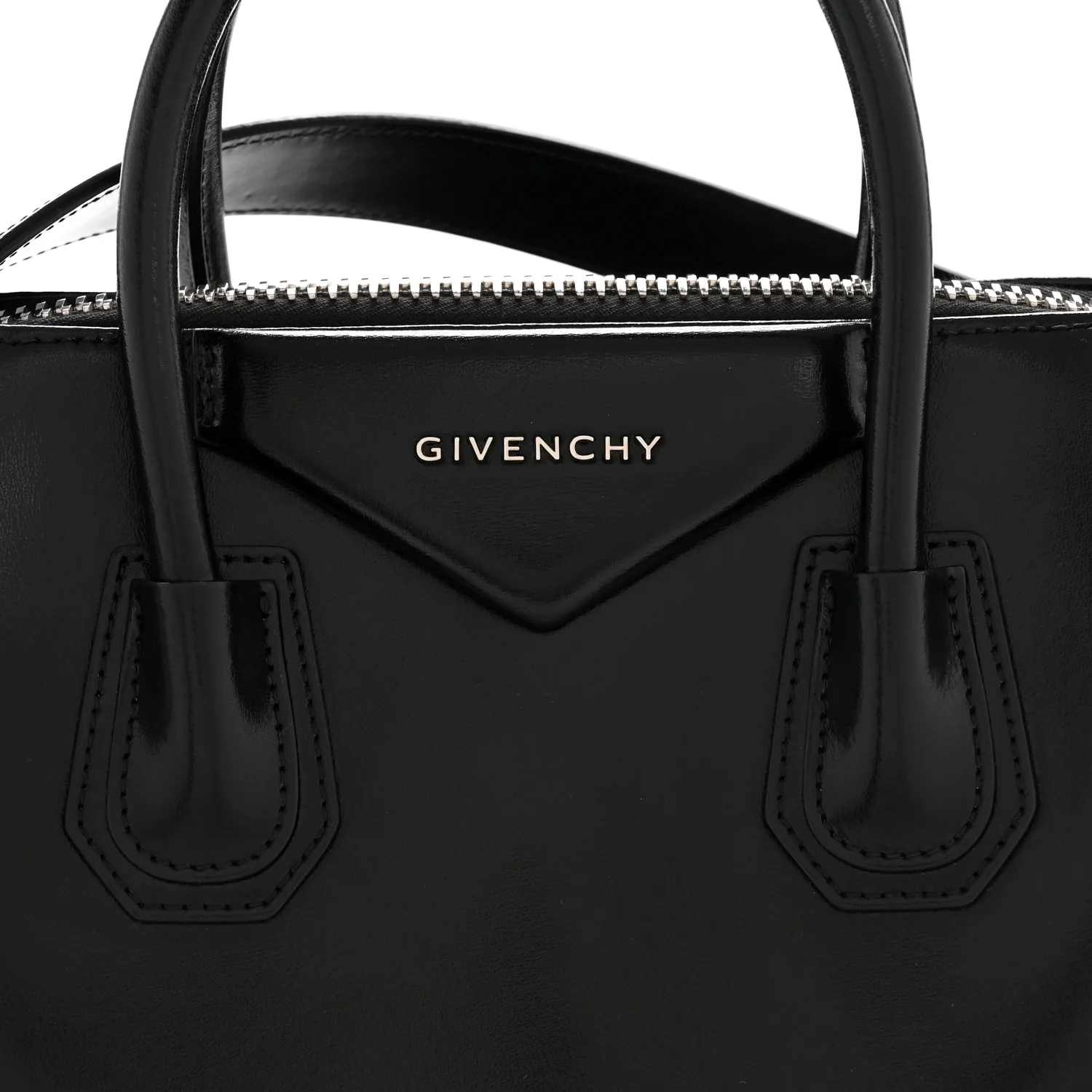 Shiny Lord Calfskin Small Antigona Black - Image 8