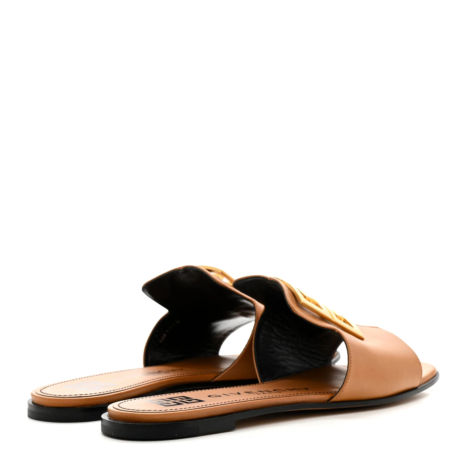 Smooth Calfskin 4G Flat Sandals 39.5 Brown - Image 5